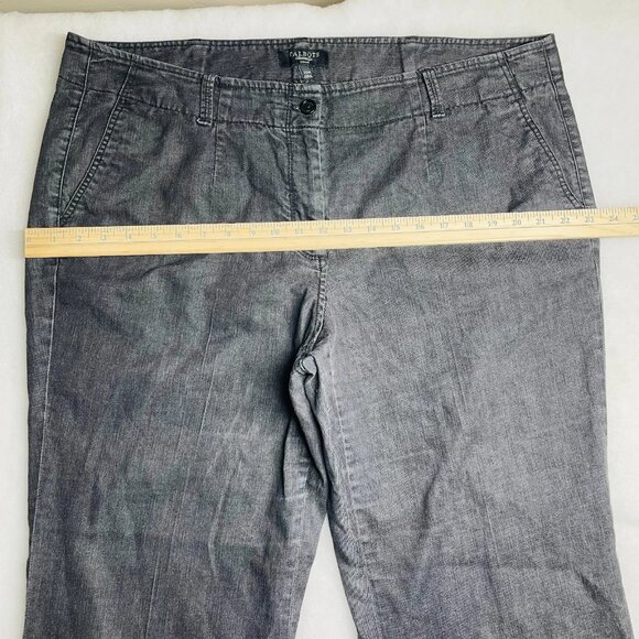 Talbots Womens Black Dark Wash Stretch Flared Leg Denim Jeans Plus Size 20W - Picture 6 of 9